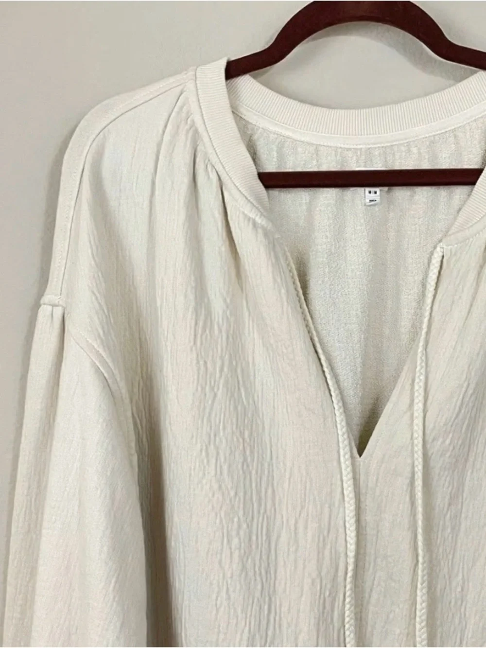 EUC Aerie Easy Street Boho Cream Lightweight Pullover Size Large - Picture 5 of 5